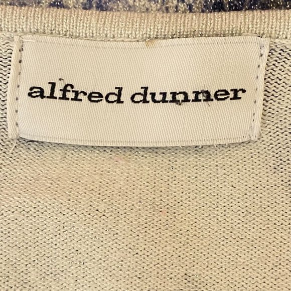 Alfred Dunner Shimmery Blouse with Keyhole Neckline Size S Oversized Abstract - Picture 6 of 8